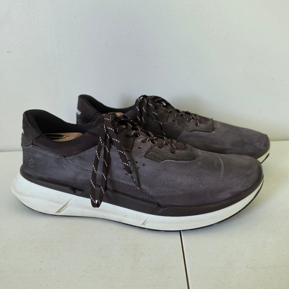 ECCO Biom 2.2 Sneakers Brown Mens 11-11.5‎ Leather Low Top Walking Shoes Casual